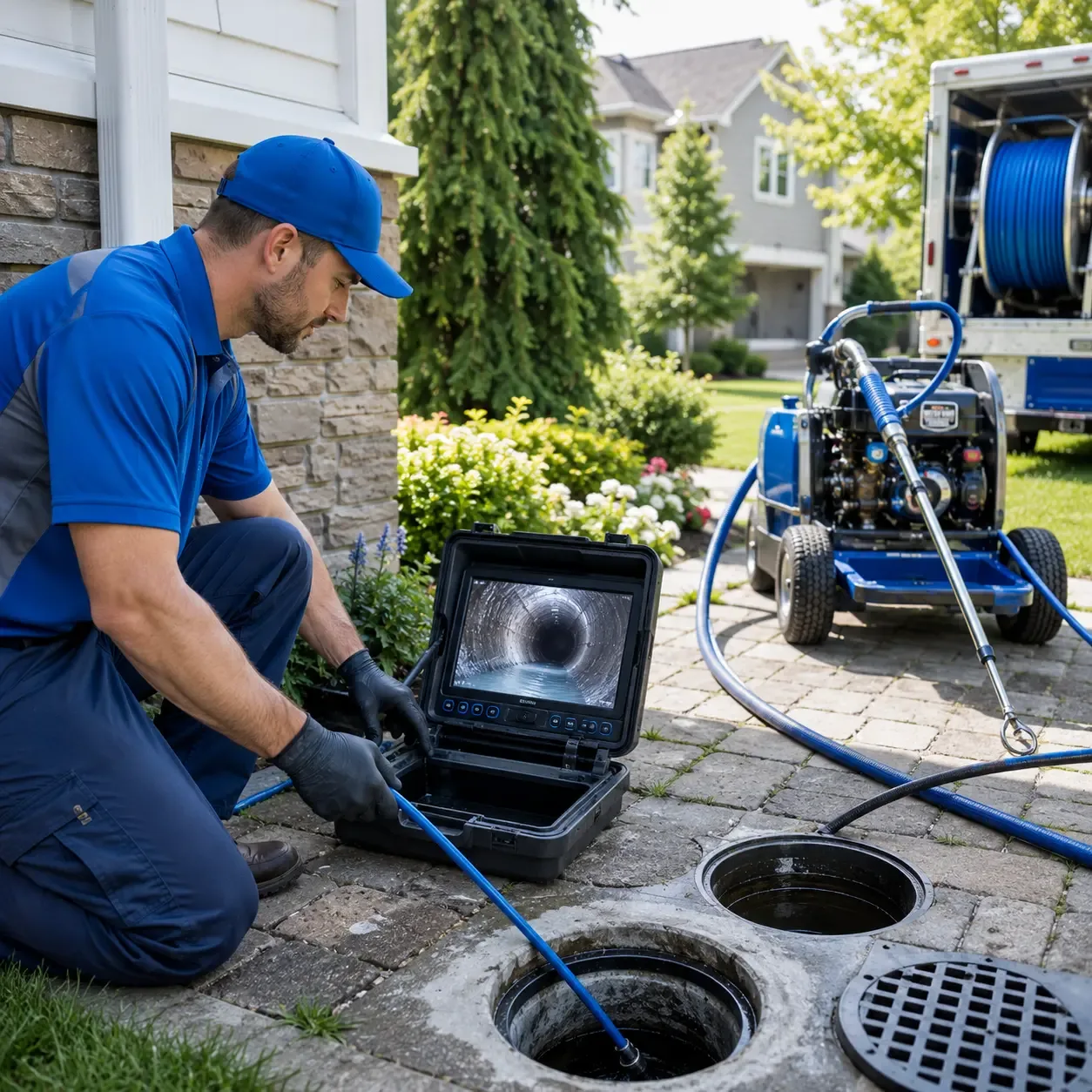 Outdoor drain cleaning professionals serving Bronwood, GA