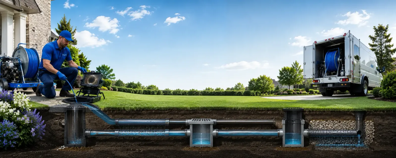 Outdoor drain cleaning information for Bronwood, GA
